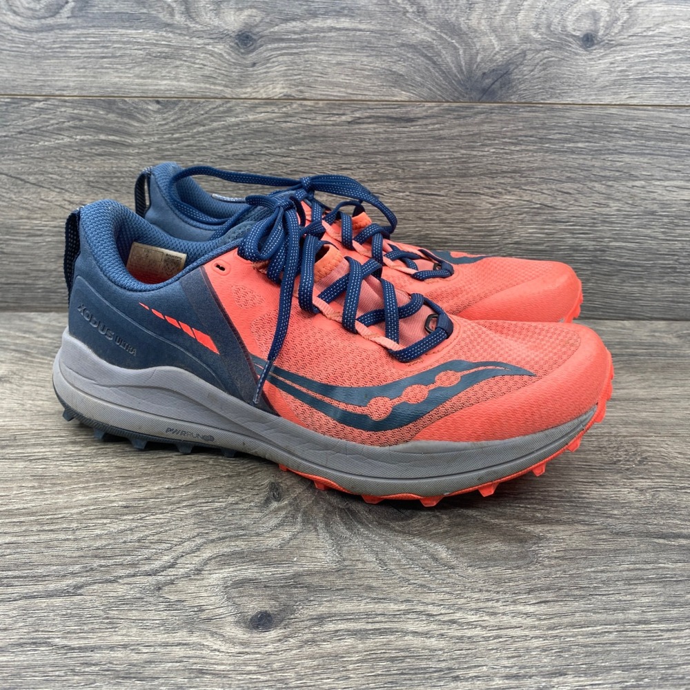 Saucony Xodus Ultra Trail Running Shoes Womens 9 Coral Navy S10734-16
